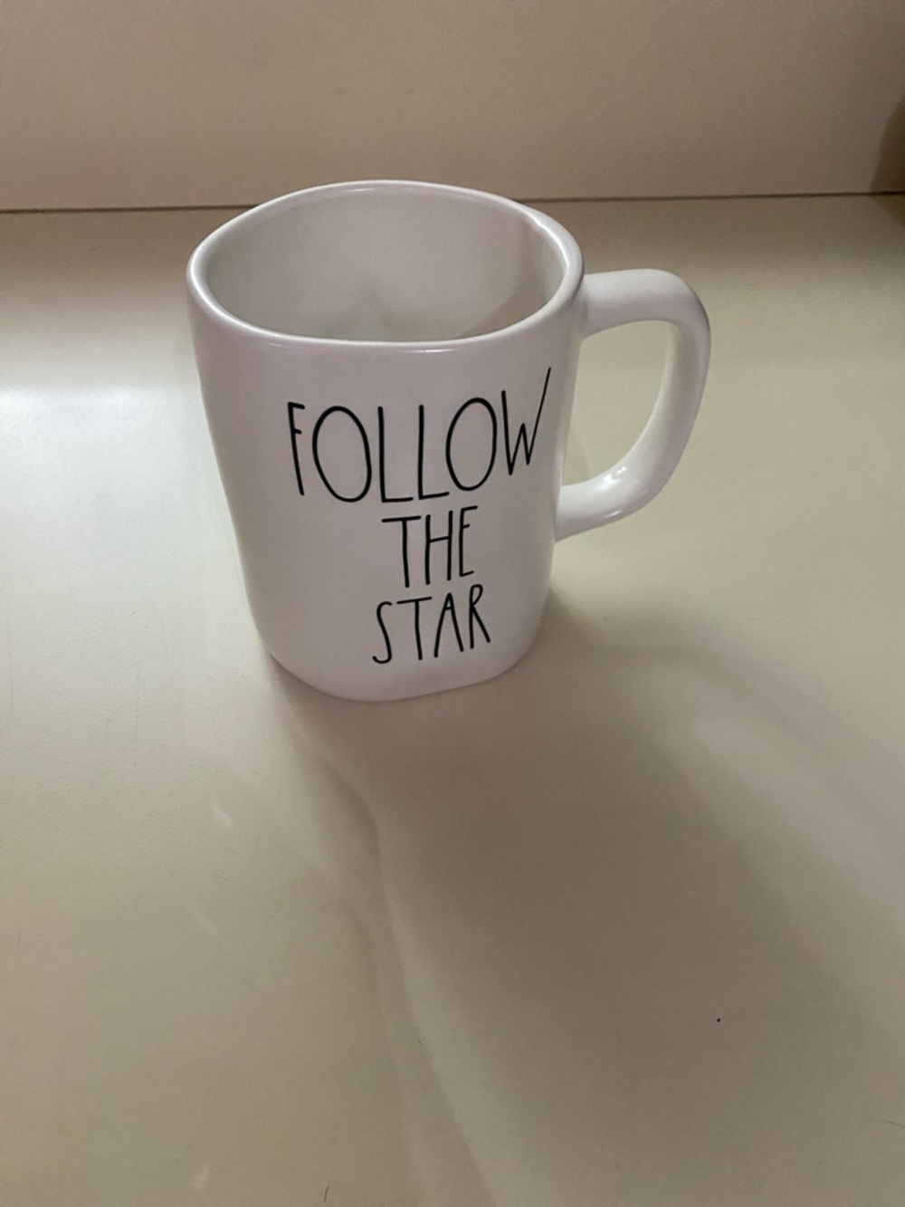 White 'Follow The Star' Ceramic Mug